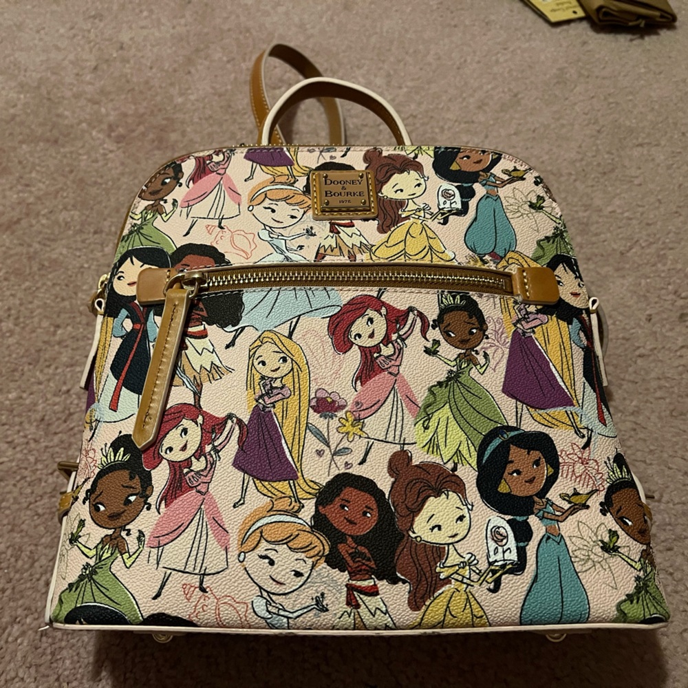 Disney Dooney and Bourke Princess Backpack from 2022 collection.